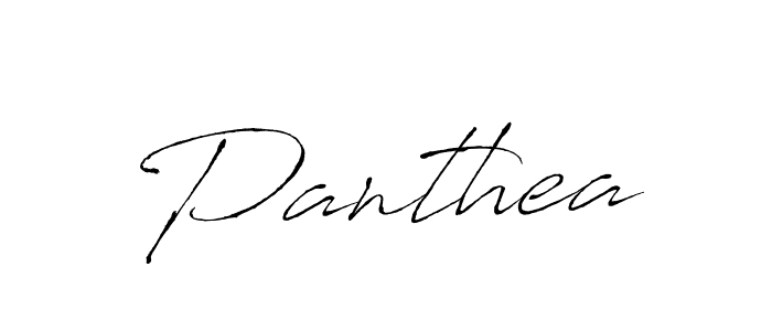 Make a beautiful signature design for name Panthea. With this signature (Antro_Vectra) style, you can create a handwritten signature for free. Panthea signature style 6 images and pictures png