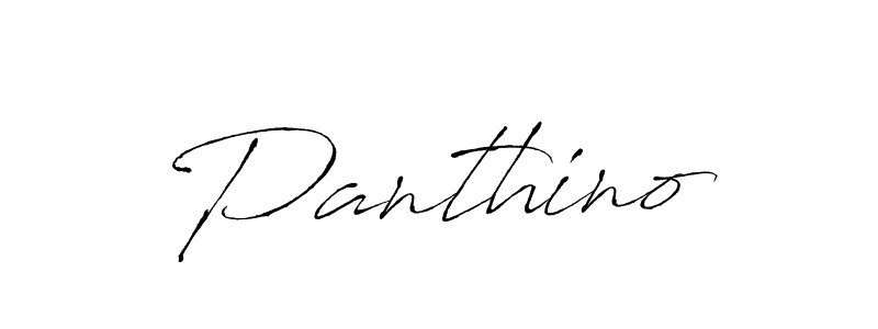 Use a signature maker to create a handwritten signature online. With this signature software, you can design (Antro_Vectra) your own signature for name Panthino. Panthino signature style 6 images and pictures png