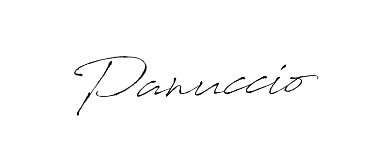 Design your own signature with our free online signature maker. With this signature software, you can create a handwritten (Antro_Vectra) signature for name Panuccio. Panuccio signature style 6 images and pictures png