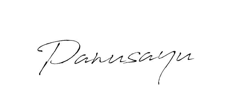 Use a signature maker to create a handwritten signature online. With this signature software, you can design (Antro_Vectra) your own signature for name Panusayu. Panusayu signature style 6 images and pictures png