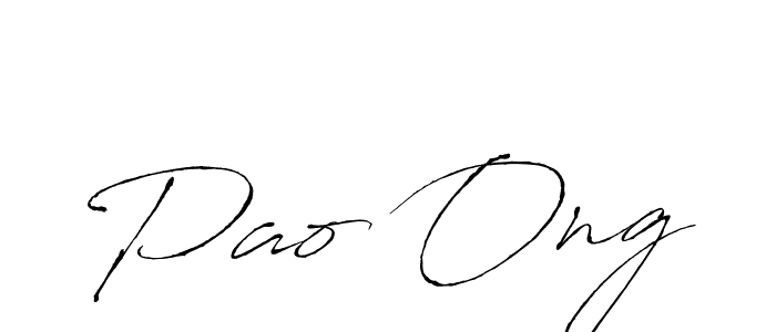 Once you've used our free online signature maker to create your best signature Antro_Vectra style, it's time to enjoy all of the benefits that Pao Ong name signing documents. Pao Ong signature style 6 images and pictures png