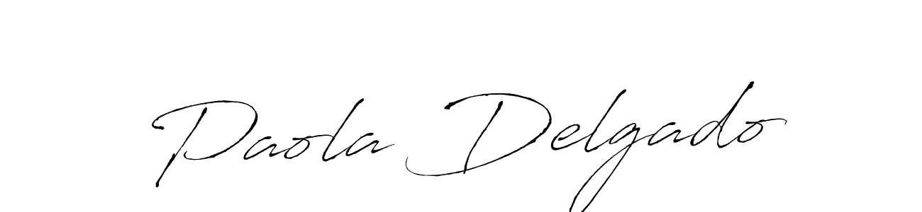 Make a beautiful signature design for name Paola Delgado. With this signature (Antro_Vectra) style, you can create a handwritten signature for free. Paola Delgado signature style 6 images and pictures png
