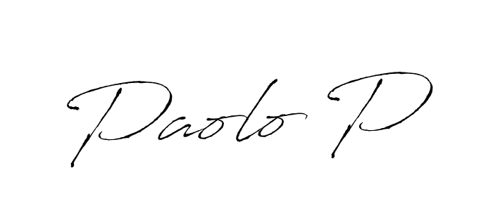 Also we have Paolo P name is the best signature style. Create professional handwritten signature collection using Antro_Vectra autograph style. Paolo P signature style 6 images and pictures png