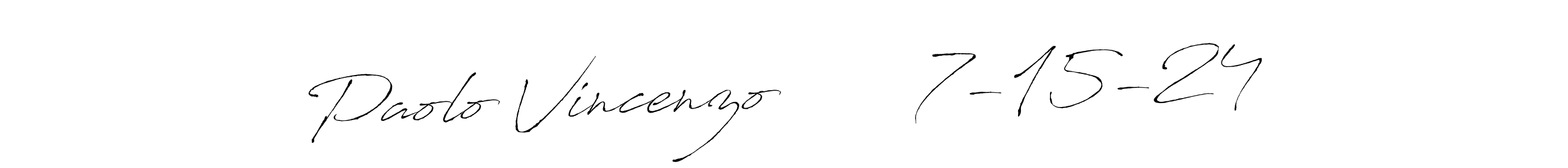 Make a short Paolo Vincenzo       7-15-24 signature style. Manage your documents anywhere anytime using Antro_Vectra. Create and add eSignatures, submit forms, share and send files easily. Paolo Vincenzo       7-15-24 signature style 6 images and pictures png