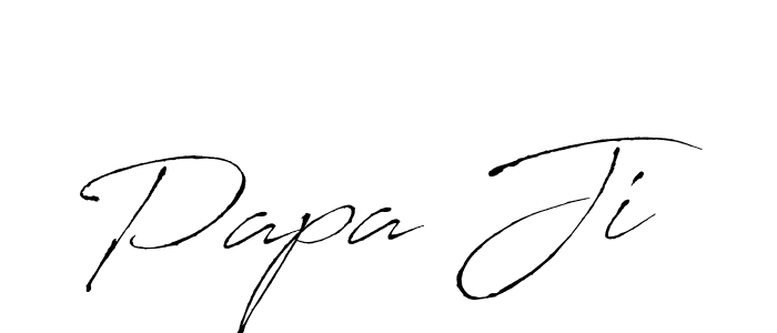 if you are searching for the best signature style for your name Papa Ji. so please give up your signature search. here we have designed multiple signature styles  using Antro_Vectra. Papa Ji signature style 6 images and pictures png