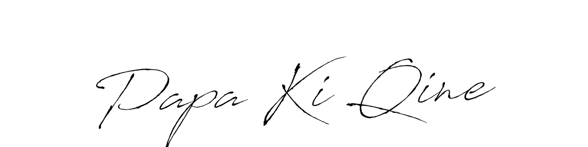 See photos of Papa Ki Qine official signature by Spectra . Check more albums & portfolios. Read reviews & check more about Antro_Vectra font. Papa Ki Qine signature style 6 images and pictures png