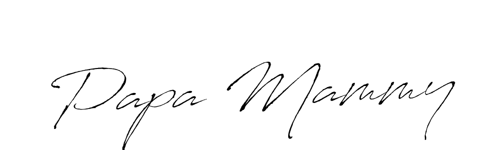 How to make Papa Mammy name signature. Use Antro_Vectra style for creating short signs online. This is the latest handwritten sign. Papa Mammy signature style 6 images and pictures png