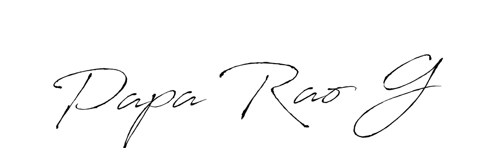 You can use this online signature creator to create a handwritten signature for the name Papa Rao G. This is the best online autograph maker. Papa Rao G signature style 6 images and pictures png