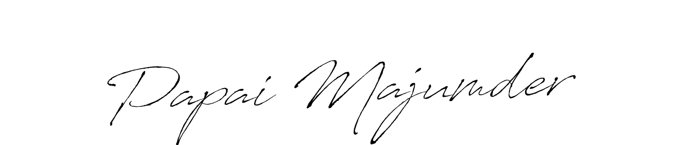 You should practise on your own different ways (Antro_Vectra) to write your name (Papai Majumder) in signature. don't let someone else do it for you. Papai Majumder signature style 6 images and pictures png