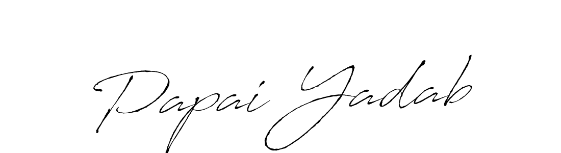 Also You can easily find your signature by using the search form. We will create Papai Yadab name handwritten signature images for you free of cost using Antro_Vectra sign style. Papai Yadab signature style 6 images and pictures png