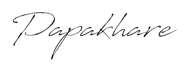 See photos of Papakhare official signature. Check more albums & portfolios. Read reviews & check more about Antro_Vectra font. Papakhare signature style 6 images and pictures png