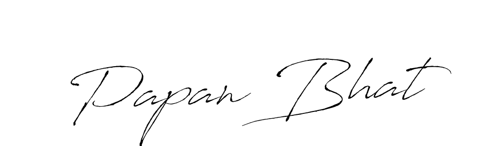 How to make Papan Bhat name signature. Use Antro_Vectra style for creating short signs online. This is the latest handwritten sign. Papan Bhat signature style 6 images and pictures png