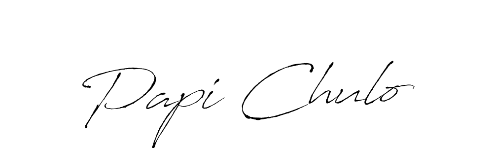 Papi Chulo stylish signature style. Best Handwritten Sign (Antro_Vectra) for my name. Handwritten Signature Collection Ideas for my name Papi Chulo. Papi Chulo signature style 6 images and pictures png