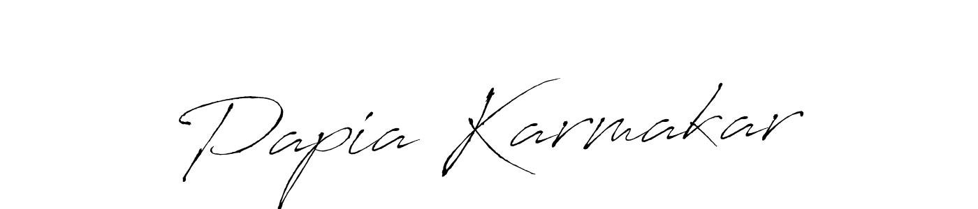 Use a signature maker to create a handwritten signature online. With this signature software, you can design (Antro_Vectra) your own signature for name Papia Karmakar. Papia Karmakar signature style 6 images and pictures png