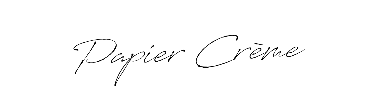 Create a beautiful signature design for name Papier Crème. With this signature (Antro_Vectra) fonts, you can make a handwritten signature for free. Papier Crème signature style 6 images and pictures png