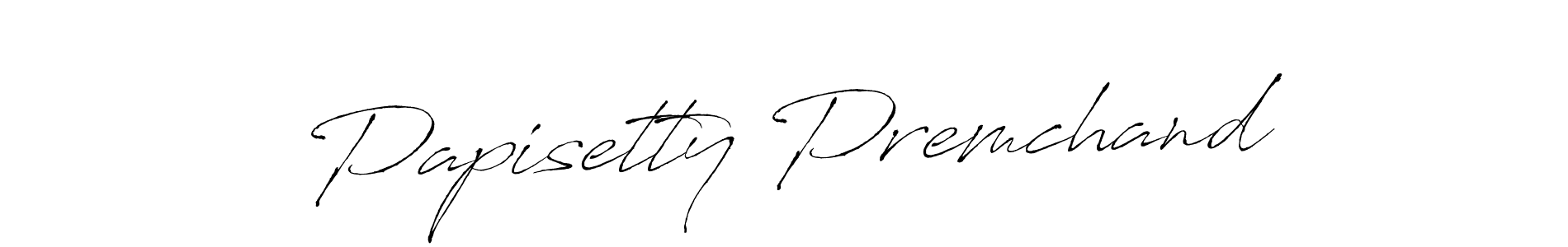 Antro_Vectra is a professional signature style that is perfect for those who want to add a touch of class to their signature. It is also a great choice for those who want to make their signature more unique. Get Papisetty Premchand name to fancy signature for free. Papisetty Premchand signature style 6 images and pictures png