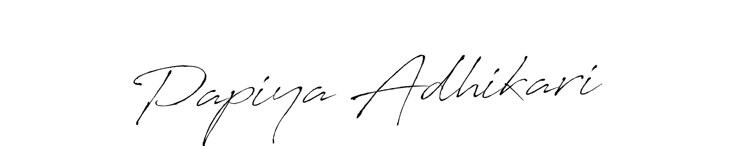 Antro_Vectra is a professional signature style that is perfect for those who want to add a touch of class to their signature. It is also a great choice for those who want to make their signature more unique. Get Papiya Adhikari name to fancy signature for free. Papiya Adhikari signature style 6 images and pictures png