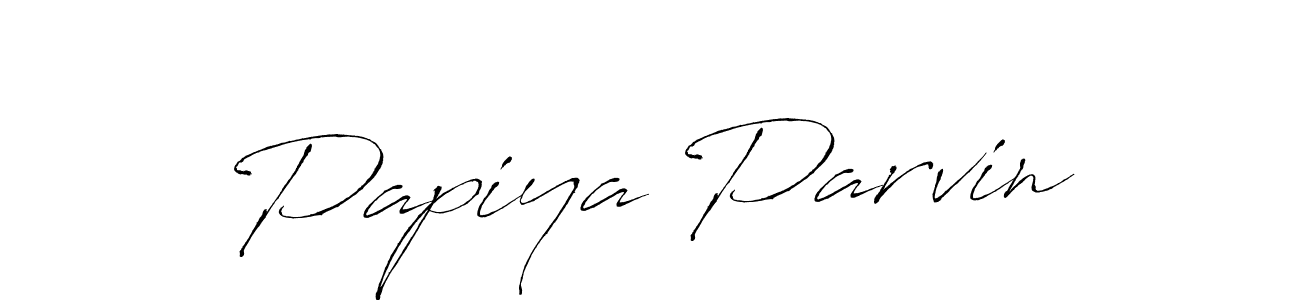 How to make Papiya Parvin name signature. Use Antro_Vectra style for creating short signs online. This is the latest handwritten sign. Papiya Parvin signature style 6 images and pictures png