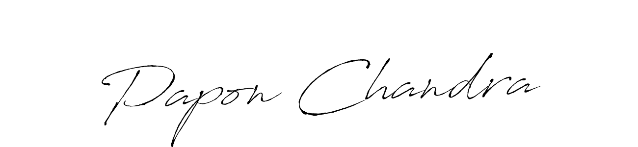 Papon Chandra stylish signature style. Best Handwritten Sign (Antro_Vectra) for my name. Handwritten Signature Collection Ideas for my name Papon Chandra. Papon Chandra signature style 6 images and pictures png