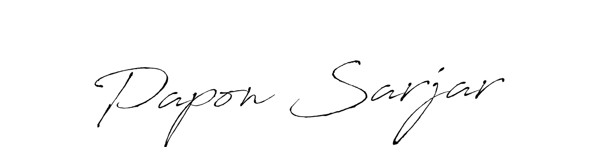 Also we have Papon Sarjar name is the best signature style. Create professional handwritten signature collection using Antro_Vectra autograph style. Papon Sarjar signature style 6 images and pictures png