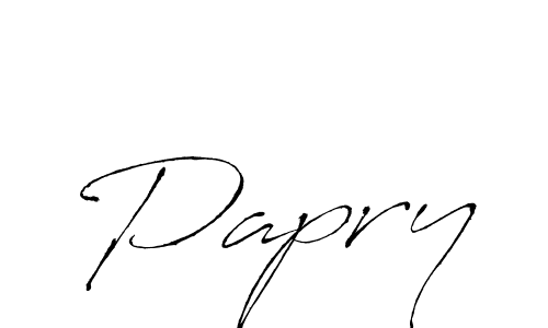 Design your own signature with our free online signature maker. With this signature software, you can create a handwritten (Antro_Vectra) signature for name Papry. Papry signature style 6 images and pictures png