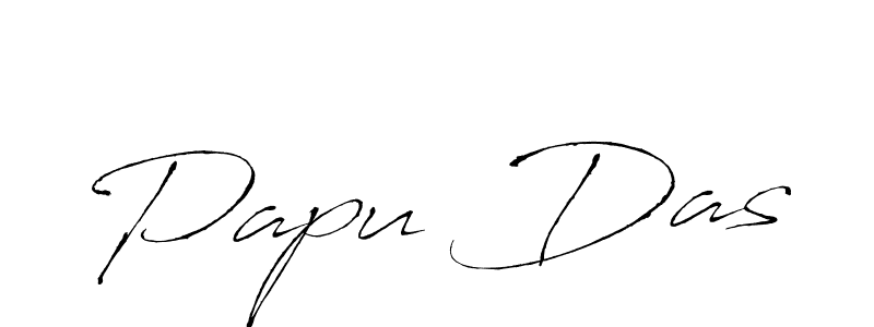 The best way (Antro_Vectra) to make a short signature is to pick only two or three words in your name. The name Papu Das include a total of six letters. For converting this name. Papu Das signature style 6 images and pictures png
