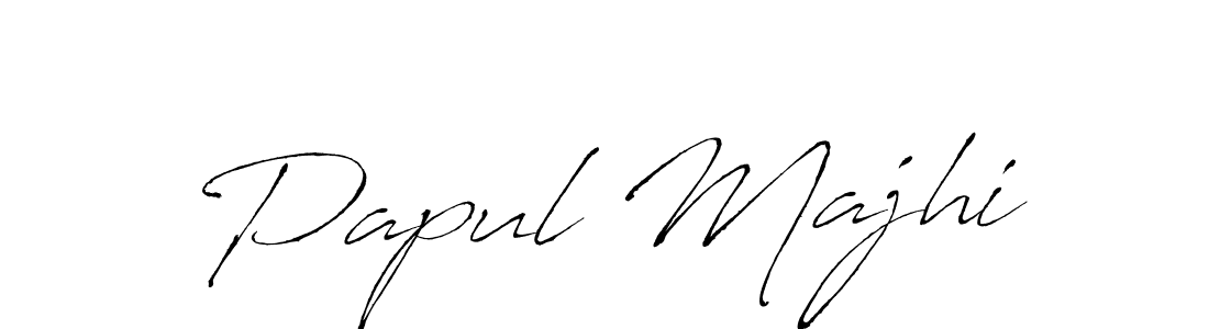 if you are searching for the best signature style for your name Papul Majhi. so please give up your signature search. here we have designed multiple signature styles  using Antro_Vectra. Papul Majhi signature style 6 images and pictures png