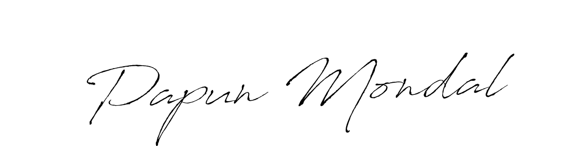 Use a signature maker to create a handwritten signature online. With this signature software, you can design (Antro_Vectra) your own signature for name Papun Mondal. Papun Mondal signature style 6 images and pictures png