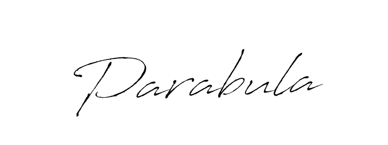 Use a signature maker to create a handwritten signature online. With this signature software, you can design (Antro_Vectra) your own signature for name Parabula. Parabula signature style 6 images and pictures png