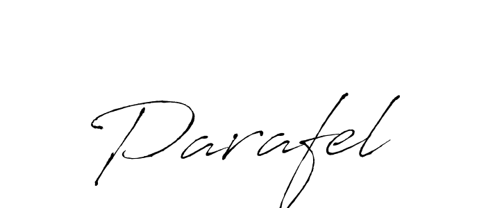 Design your own signature with our free online signature maker. With this signature software, you can create a handwritten (Antro_Vectra) signature for name Parafel. Parafel signature style 6 images and pictures png