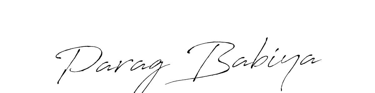 It looks lik you need a new signature style for name Parag Babiya. Design unique handwritten (Antro_Vectra) signature with our free signature maker in just a few clicks. Parag Babiya signature style 6 images and pictures png