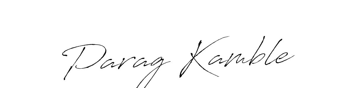 Make a beautiful signature design for name Parag Kamble. With this signature (Antro_Vectra) style, you can create a handwritten signature for free. Parag Kamble signature style 6 images and pictures png