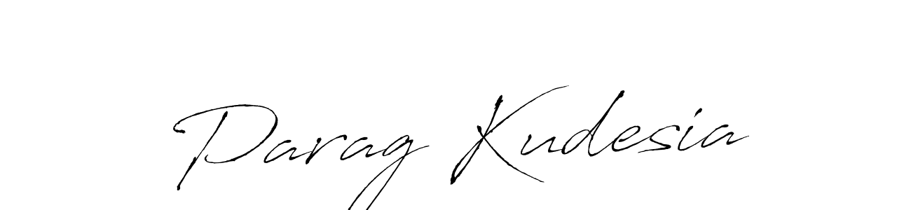 Parag Kudesia stylish signature style. Best Handwritten Sign (Antro_Vectra) for my name. Handwritten Signature Collection Ideas for my name Parag Kudesia. Parag Kudesia signature style 6 images and pictures png