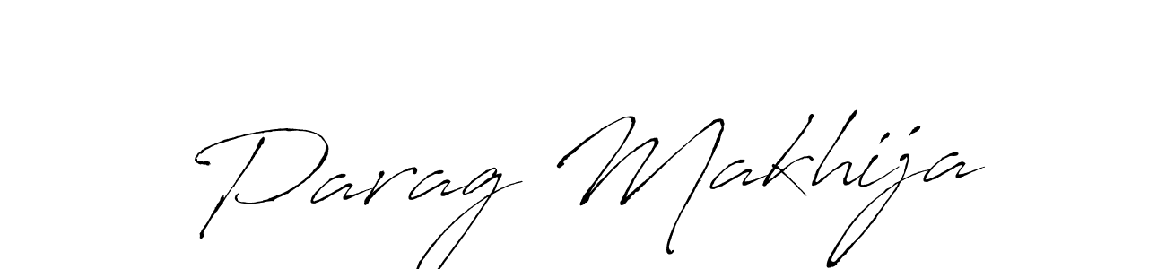 Make a short Parag Makhija signature style. Manage your documents anywhere anytime using Antro_Vectra. Create and add eSignatures, submit forms, share and send files easily. Parag Makhija signature style 6 images and pictures png