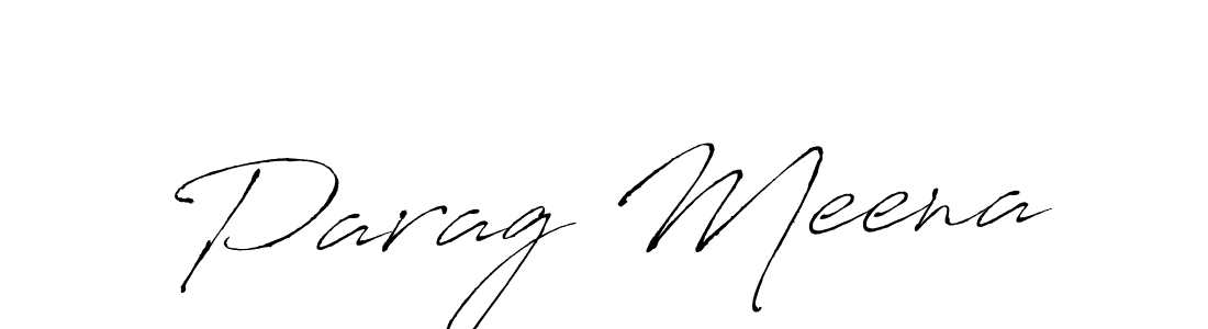 Use a signature maker to create a handwritten signature online. With this signature software, you can design (Antro_Vectra) your own signature for name Parag Meena. Parag Meena signature style 6 images and pictures png