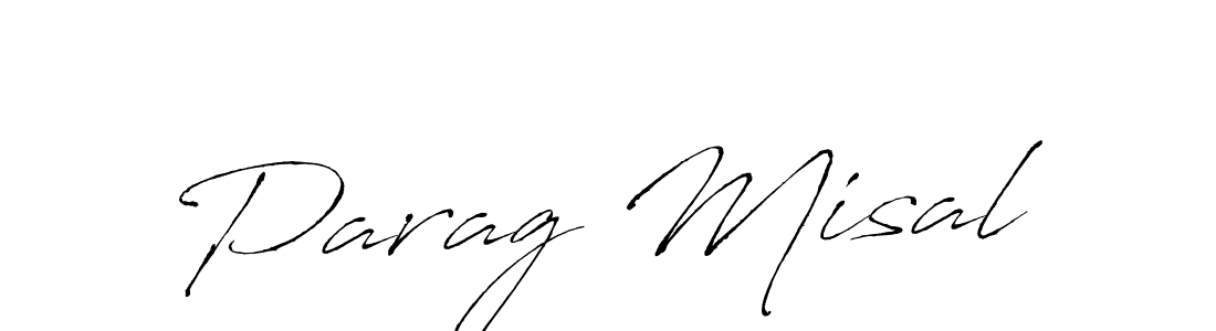 Design your own signature with our free online signature maker. With this signature software, you can create a handwritten (Antro_Vectra) signature for name Parag Misal. Parag Misal signature style 6 images and pictures png