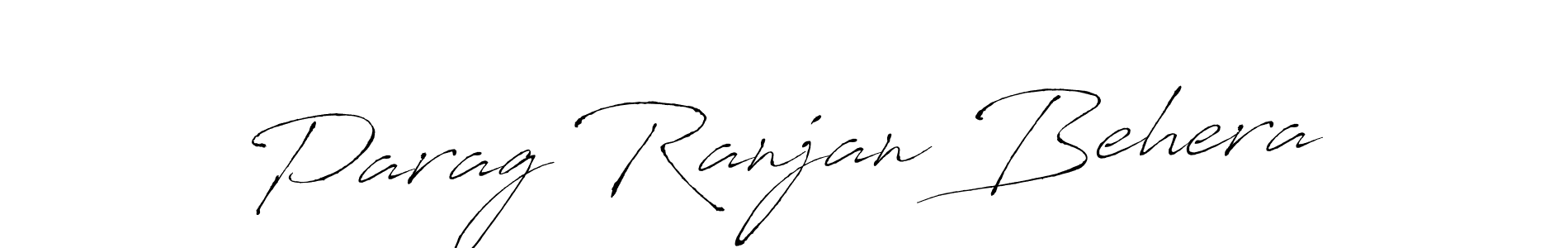 How to make Parag Ranjan Behera name signature. Use Antro_Vectra style for creating short signs online. This is the latest handwritten sign. Parag Ranjan Behera signature style 6 images and pictures png