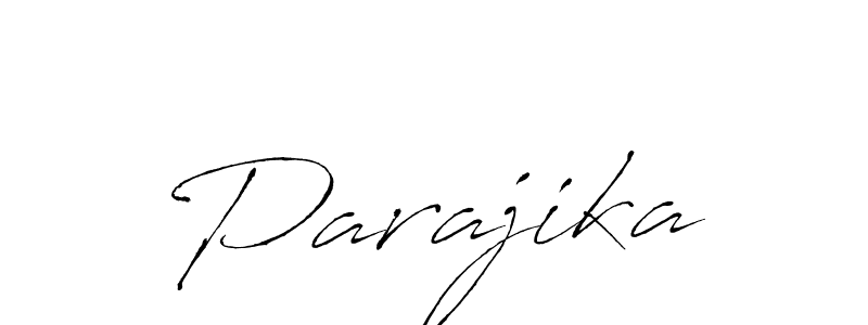 Create a beautiful signature design for name Parajika. With this signature (Antro_Vectra) fonts, you can make a handwritten signature for free. Parajika signature style 6 images and pictures png