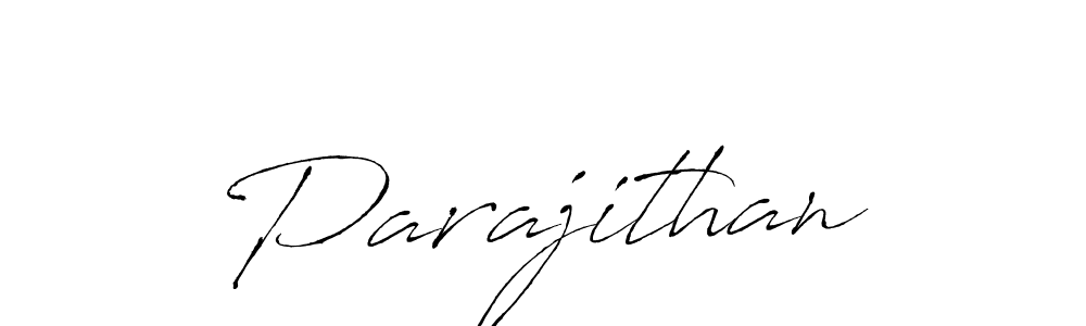 How to make Parajithan signature? Antro_Vectra is a professional autograph style. Create handwritten signature for Parajithan name. Parajithan signature style 6 images and pictures png