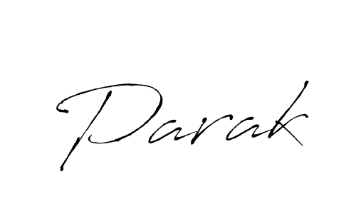 Design your own signature with our free online signature maker. With this signature software, you can create a handwritten (Antro_Vectra) signature for name Parak. Parak signature style 6 images and pictures png
