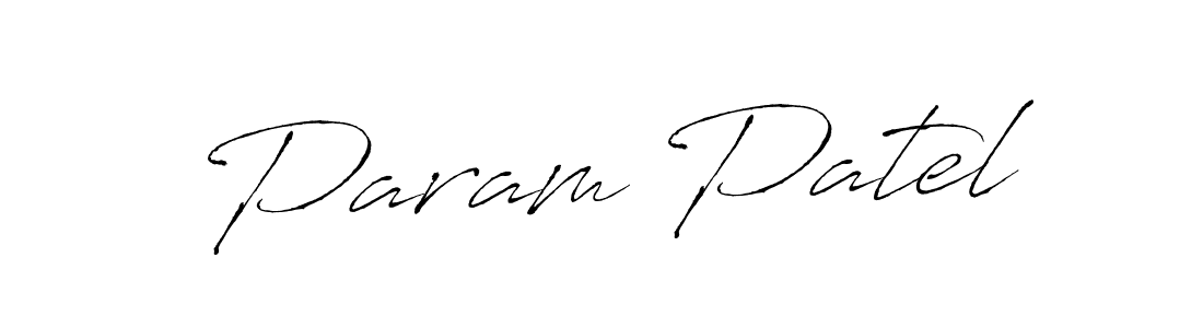 How to make Param Patel name signature. Use Antro_Vectra style for creating short signs online. This is the latest handwritten sign. Param Patel signature style 6 images and pictures png