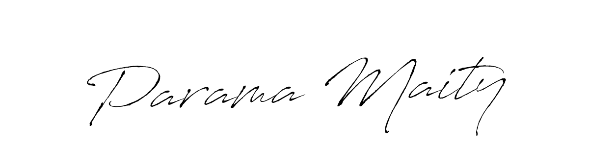 You should practise on your own different ways (Antro_Vectra) to write your name (Parama Maity) in signature. don't let someone else do it for you. Parama Maity signature style 6 images and pictures png