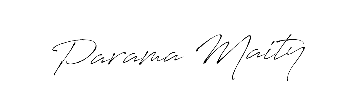 Make a beautiful signature design for name Parama Maity. With this signature (Antro_Vectra) style, you can create a handwritten signature for free. Parama Maity signature style 6 images and pictures png