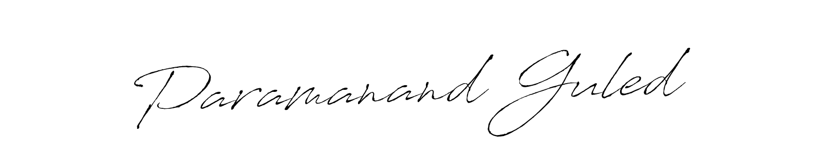 Also You can easily find your signature by using the search form. We will create Paramanand Guled name handwritten signature images for you free of cost using Antro_Vectra sign style. Paramanand Guled signature style 6 images and pictures png