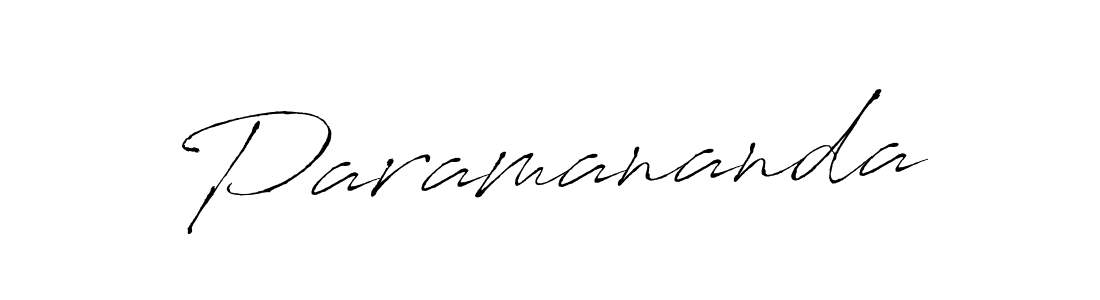 Use a signature maker to create a handwritten signature online. With this signature software, you can design (Antro_Vectra) your own signature for name Paramananda. Paramananda signature style 6 images and pictures png