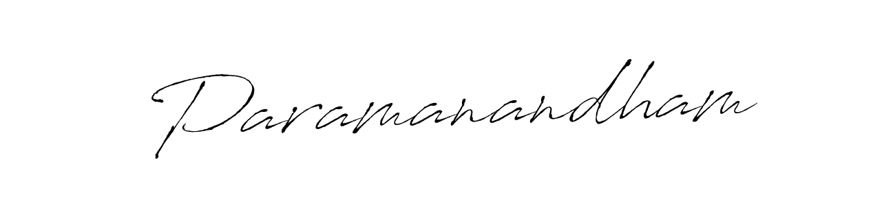 Make a beautiful signature design for name Paramanandham. With this signature (Antro_Vectra) style, you can create a handwritten signature for free. Paramanandham signature style 6 images and pictures png