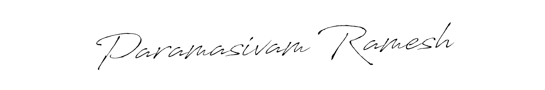 How to make Paramasivam Ramesh name signature. Use Antro_Vectra style for creating short signs online. This is the latest handwritten sign. Paramasivam Ramesh signature style 6 images and pictures png