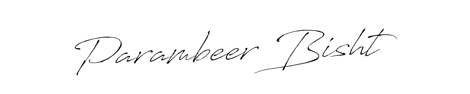 Make a beautiful signature design for name Parambeer Bisht. Use this online signature maker to create a handwritten signature for free. Parambeer Bisht signature style 6 images and pictures png