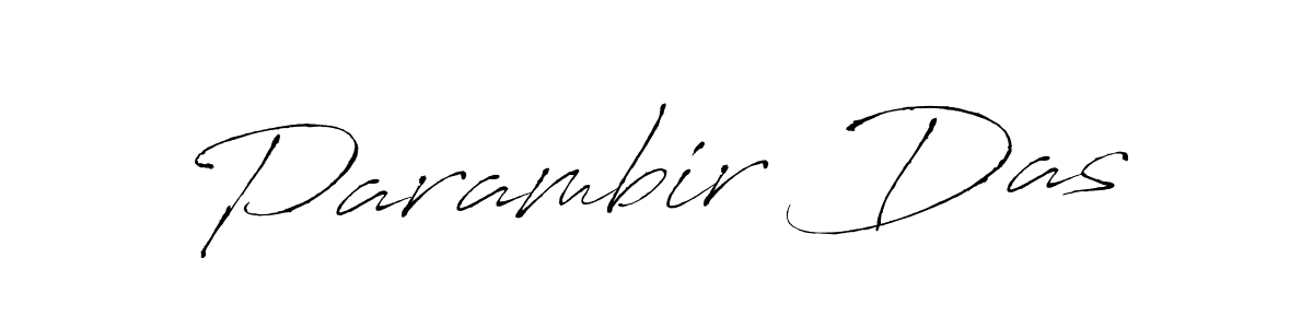 How to make Parambir Das signature? Antro_Vectra is a professional autograph style. Create handwritten signature for Parambir Das name. Parambir Das signature style 6 images and pictures png