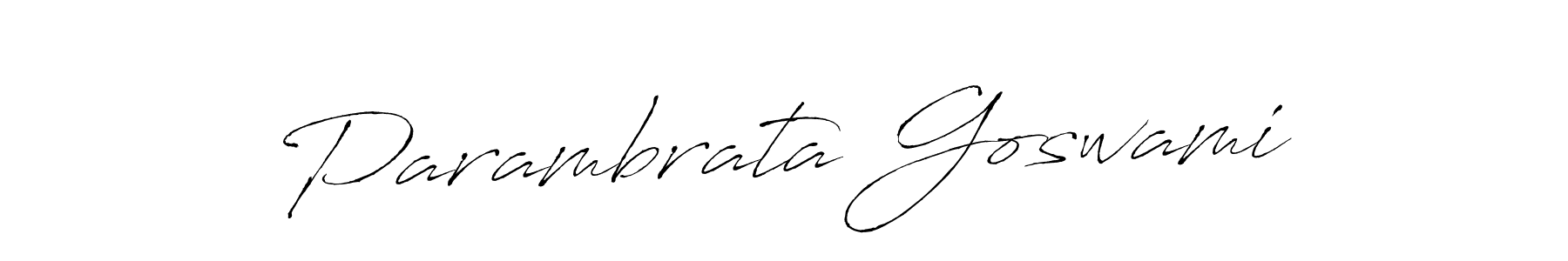 Parambrata Goswami stylish signature style. Best Handwritten Sign (Antro_Vectra) for my name. Handwritten Signature Collection Ideas for my name Parambrata Goswami. Parambrata Goswami signature style 6 images and pictures png